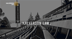 Desktop Screenshot of halversonlaw.com
