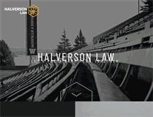 Tablet Screenshot of halversonlaw.com
